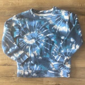 $1 - Kids Blue Tie-Dye Sweatshirt - Casual Long Sleeve Top